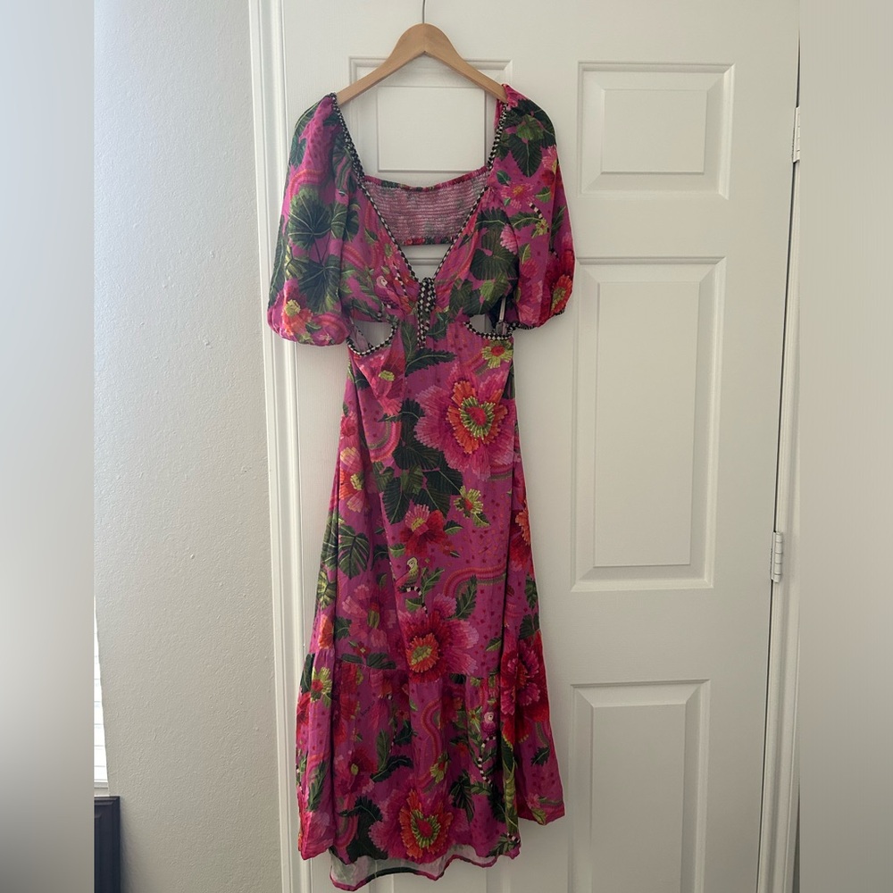 Farm Rio Pink Floral Dress